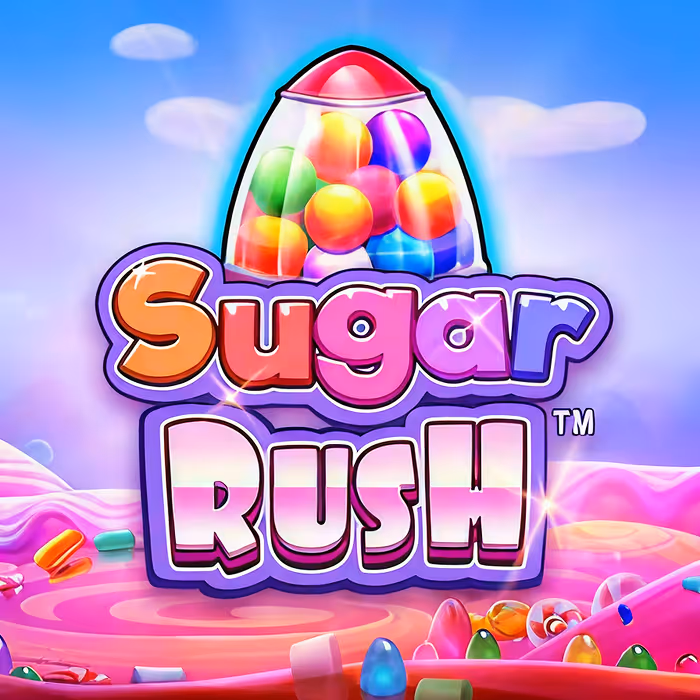 Sugar Rush gummy clusters triggering tumble rewards